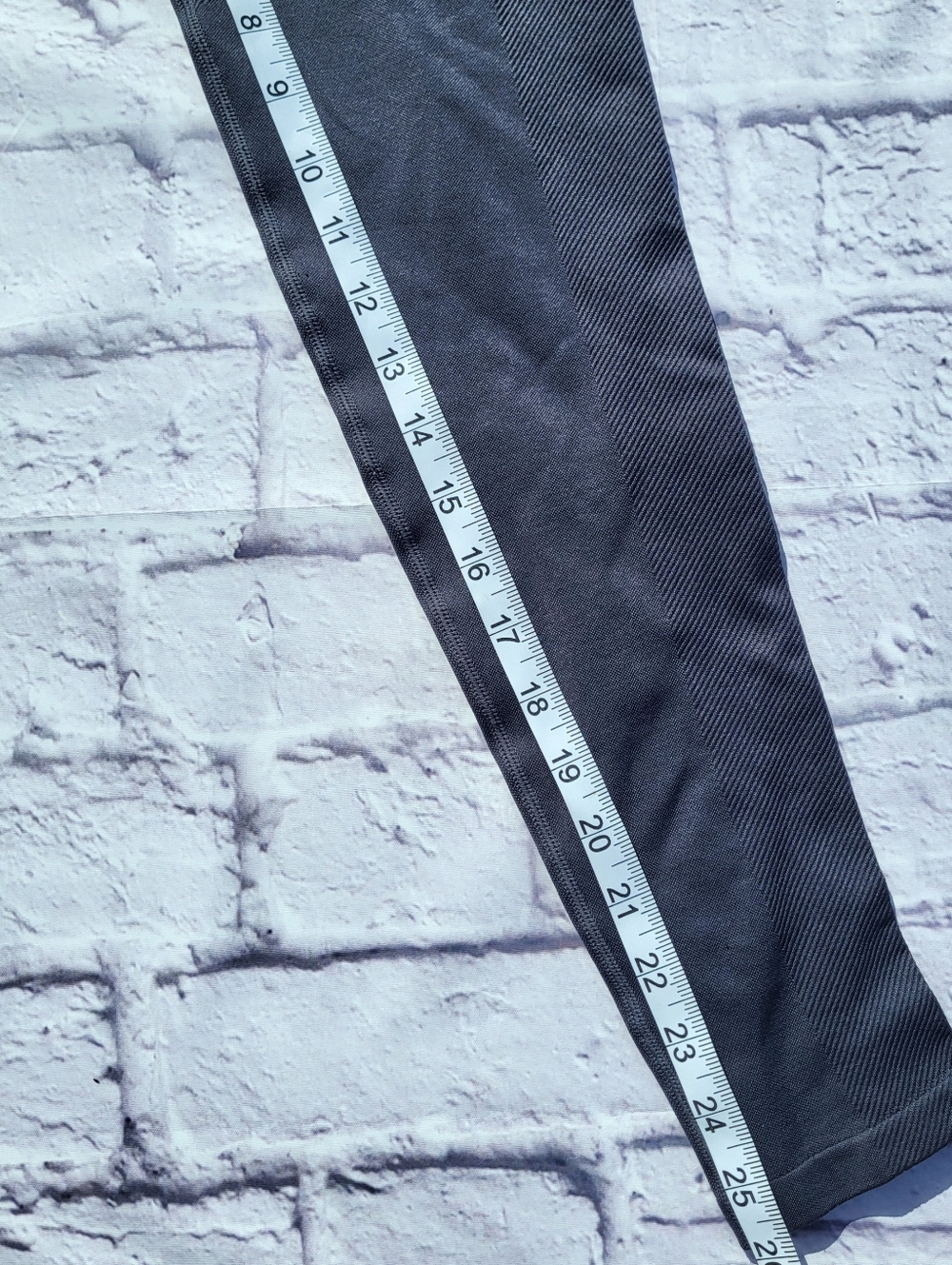 Spiritual Gangster Leggings Medium Blue Gray Seamless Textured - Picture 2 of 6